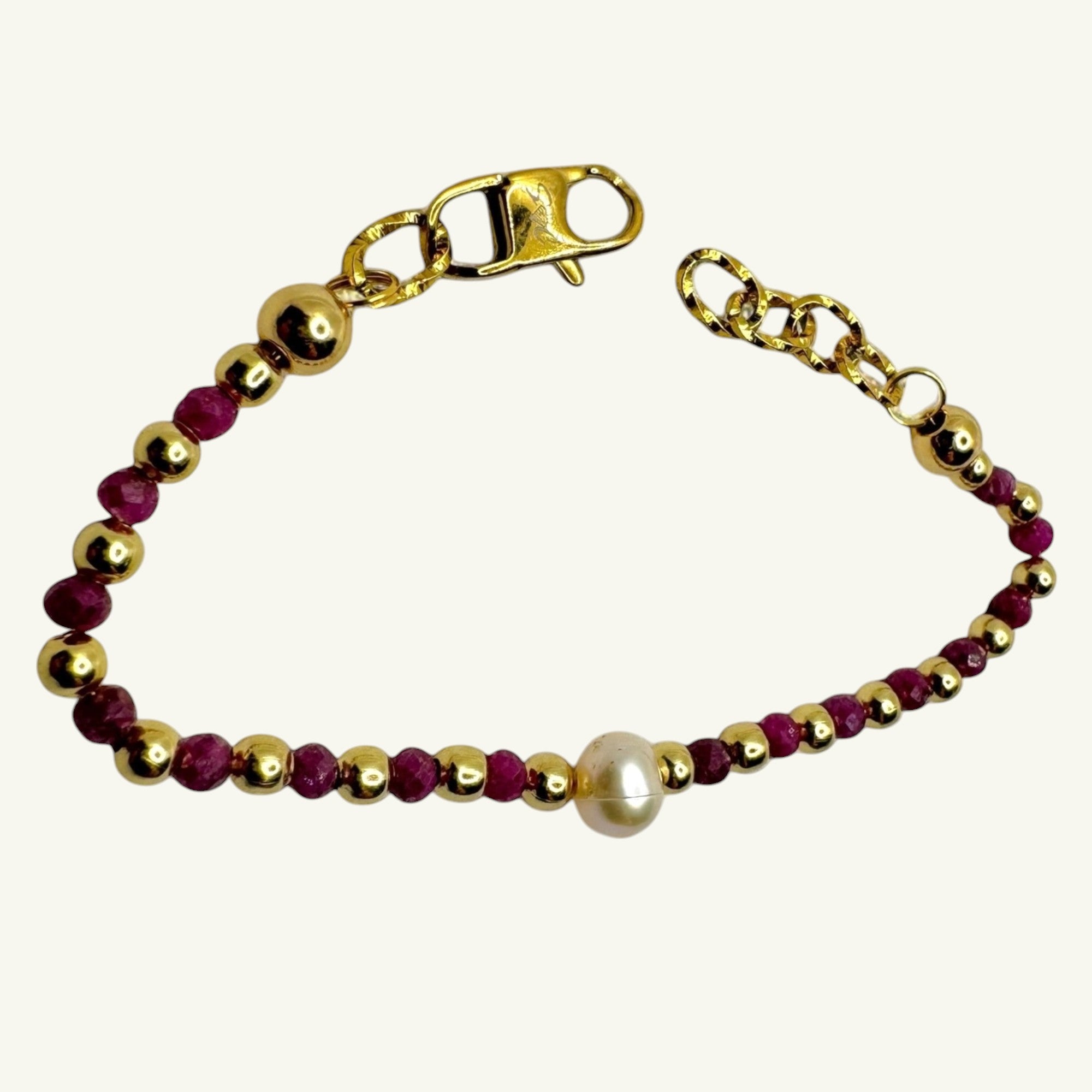 Bracciale radice di rubino Sharifa Crystals